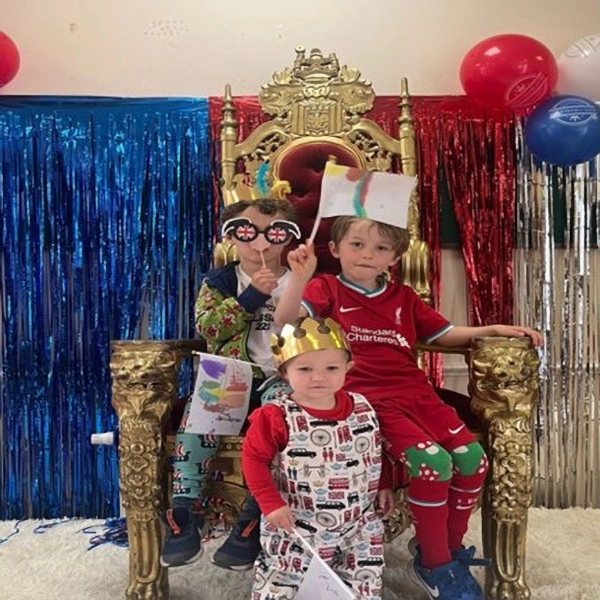 Children at the coronation fun day