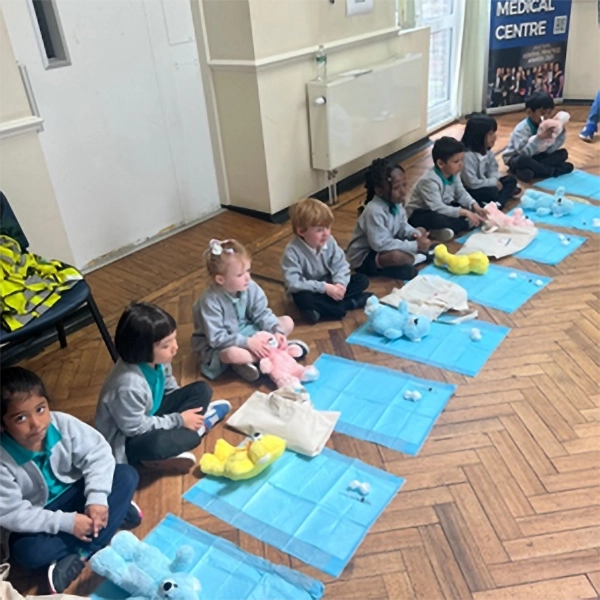 A group photo at the Teddy Bear GP Clinic
